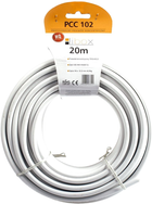 Kabel Libox SAT Trishield HD PCC102-20 20 m White (5793119) - obraz 1