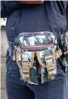 Сумка тактична на пояс, воєнна поясна сумка (камуфляж) ON-015 - зображення 2