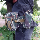 Сумка тактична на пояс, воєнна поясна сумка (камуфляж) ON-015 - зображення 6