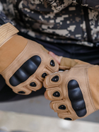 Тактичні перчатки, рукавички армійські без пальців (койот) ON-011 - изображение 1
