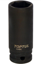 Головка торцевая ударная длинная 1/2" 19мм TOPTUL KABE1619