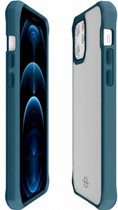 Etui plecki Itskins Hybrid Solid do Apple iPhone 12/12 Pro Blue (AP3P-HYBSO-PATR) - obraz 4