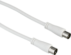 Kabel Hama Koaksjalny-F - Koaksjalny-F 3 m White (4047443189950) - obraz 1