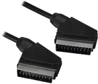 Kabel Hama SCART - SCART 3 m Black (4047443212467) - obraz 1