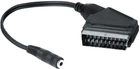 Adapter Hama SCART - mini-jack 3.5 mm Black (4047443197641) - obraz 1