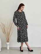 Платье миди весеннее женское Merlini Фори 700001202 2XL-3XL Черное (MER700001202_3) - изображение 5