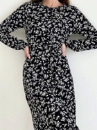 Платье миди весеннее женское Merlini Фори 700001202 2XL-3XL Черное (MER700001202_3) - изображение 7