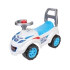Толокар для прогулок Technok Toys, руль со звуковым сигналом, багажник. White and blue (94096)