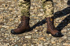 Берцы тактические. Мужские боевые ботинки с водостойкой мембраной Maxsteel Waterproof Brown 47 (311мм) коричневые - изображение 6