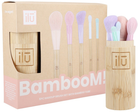 Набір пензлів для макіяжу Ilu Mu Brush Bamboo Tube + Пендзлі 5 шт (5903018920337)