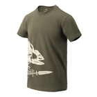 Футболка з логотипом Helikon-Tex T-Shirt (Full Body Skeleton) - Olive Green S - изображение 1