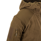 Кофта Alpha Hoodie Tactical Jacket - Grid Fleece Helikon-Tex Coyote S - изображение 7