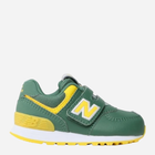 Дитячі кросівки для хлопчика New Balance 574 IV574CJ1 23.5 (7US) Зелений/Жовтий (196307118231) - зображення 1