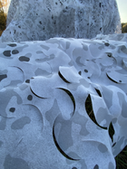 Сетка бесшумная маскировочная камуфляжная ТМ GERC 5х12 м зима (SMW-1_23 5/12) - изображение 4
