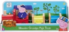 Drewniany zestaw do zabawy Peppa Pig Pociąg Dziadka Peppy (07210) (5029736072100) - obraz 1