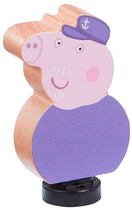 Drewniany zestaw do zabawy Peppa Pig Pociąg Dziadka Peppy (07210) (5029736072100) - obraz 3