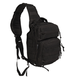 Рюкзак однолямочный Черный Mil-Tec One Strap Assault Pack SM Schwarz (14059102-9)