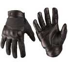 Перчатки тактические кожаные L Черные Mil-Tec TACTICAL GLOVES LEDER/ARAMID S SCHWARZ (12504202-10-L) - изображение 1