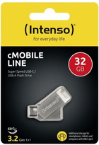 Флеш пам'ять Intenso CMobile Line Type C OTG Blister 32GB USB 3.2 Silver (3536480) - зображення 3