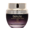 Крем для обличчя омолоджуючий та з ефектом ліфтингу FarmStay Grape Stem Cell Wrinkle Lifting Cream, 50 мл
