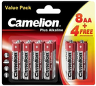 Лужні батарейки Camelion Plus Mignon AA LR6 8 + 4 шт (11084006) - зображення 1