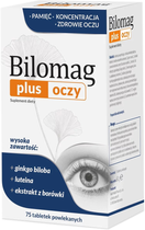 Suplement diety Natur Produkt Pharma Bilomag Plus Eyes 75 tabs (5906204022273) - obraz 1
