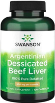 Дієтична добавка Swanson Beef Liver 120 капсул (087614111988) - зображення 1