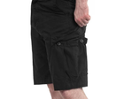 Тактичні шорти Brandit BDU (Battle Dress Uniform) Ripstop black, чорний 4XL - зображення 5