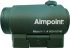 Прицел коллиматорный Aimpoint Micro H-1 2МОА Weaver/Picatinny - изображение 3