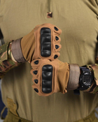 Тактичні безпальні рукавички L койот (11137) - зображення 3