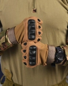 Тактичні безпальні рукавички 2XL койот (11137) - зображення 3
