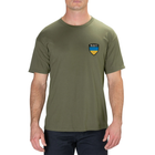 Футболка з малюнком 5.11 Tactical Shield Ukraine Лімітована Серія XL Military Green