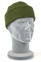 Шапка акриловая крупной вязки Beanie Cap Olive - изображение 9