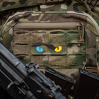 Нашивка Multicam/Yellow/Blue/GID M-Tac Laser Eyes Cut Cat - изображение 5