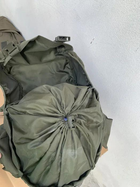 Рюкзак сумка Mil-Tec 65 - 80 л Хаки двухлямковый с регулируемыми ремнями креплением для каримата из водонепроницаемого полиэстра полевой для походов - изображение 6