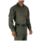Рубашка тактическая под бронежилет 5.11 Tactical Rapid Assault Shirt M TDU Green - изображение 2