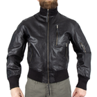 Куртка лётная кожаная Бундесвер 58 Black - изображение 5