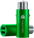 Ładowarka samochodowa Navitel UC323 USB Type-A Green (8594181741972) - obraz 1