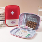 Мини-аптечка в сумку, дорожная, органайзер для лекарств 18x13см Красный ( код: IBH053R ) - изображение 4