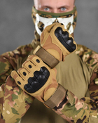 Тактические штурмовые полнопалые перчатки XL койот (11837) - изображение 3