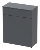 Комод Doros Рон 2 2 фасады 1 шухляда Графит 80х38х100 (41516004)