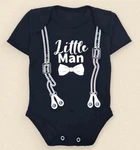 Боди футболка Dexters Little Man 68 см, Черный для мальчиков
