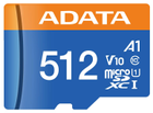Карта пам'яті ADATA Premier MicroSDXC UHS-I 512GB (AUSDX512GUICL10A1-RA1) - зображення 1