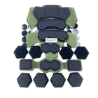 Противоударные мягкие подушки с эффектом памяти для шлема (каски) FAST Mich GEN4 Olive - изображение 4