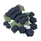 Противоударные мягкие подушки с эффектом памяти для шлема (каски) FAST Mich GEN4 Olive - изображение 7