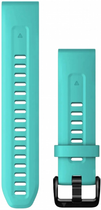 Pasek silikonowy Garmin QuickFit 20 mm Turquoise (753759278410) - obraz 1
