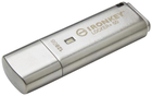 Флеш пам'ять USB Kingston IronKey Locker+ 50 128GB USB 3.2 Silver (IKLP50/128GB) - зображення 2