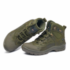 Берцы летние тактические ботинки PAV 501 хаки олива кожаные сетка Fee Air 43 - изображение 7