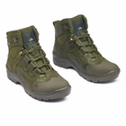Берці літні тактичні черевики PAV 501 олива хакі шкіряні сітка Fee Air 40 - зображення 2