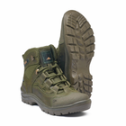 Берці літні тактичні черевики PAV 501 олива хакі шкіряні сітка Fee Air 40 - зображення 6